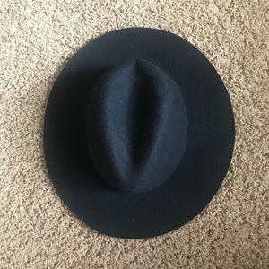 Black Steve Madden Wide Brim Hat